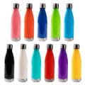 Drink Bottle plastic with stainless steel lid JET 650ml