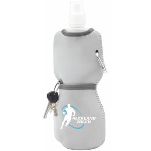 Drink  bottle foldable with neoprene sleeve 480ml