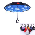 Reverse Inverted Umbrella With C-Shape Handle