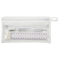 stationery set ruler, pencils, pen, sharpener and rubber