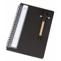 Notebook A5 siz with pen and scale ruler 160 pages
