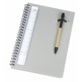 Notebook A5 siz with pen and scale ruler 160 pages