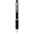 Plastic pen with coloured barrel , twist action Apple fashion