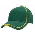 Cap heavy brushed cotton with contrast stripe on peak  hat Trick