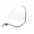 Cap heavy brushed cotton with contrast stripe on peak  hat Trick