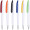 Pen Plastic , sleek white barrel with coloured clip Camaro