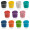 coffee cup / Mug 12oz/340ml Clear Plastic Karma Kup with Silicon Lid Reusable  Eco Friendly