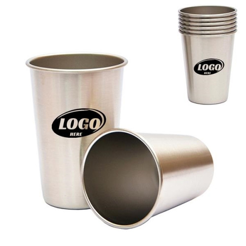 16 Oz Single Wall Stainless Steel Pint Cup