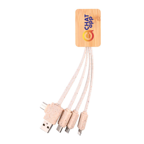 Sprite Square Bamboo Charging Cable