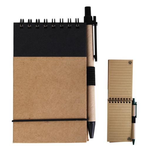 Tradie Cardboard Notebook with Pen 