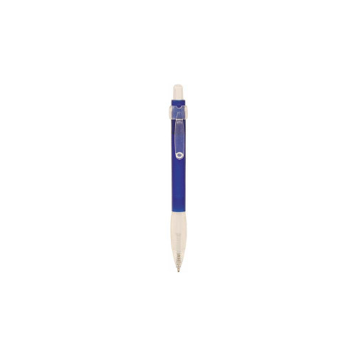 Plastic pen click action with frosted colour barrel ergonomic grip Satin