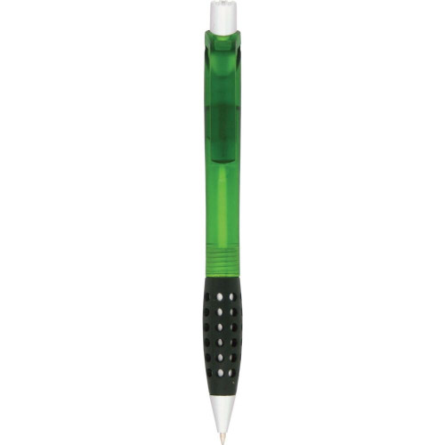 Pen plastic frosted barrel textured rubber grip  Apollo