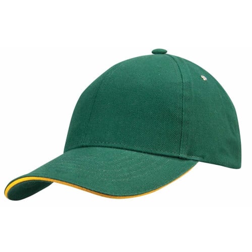 Cap heavy brushed cotton with sandwich peak Grandstand