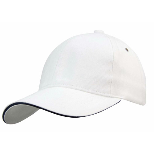 Cap heavy brushed cotton with sandwich peak Grandstand